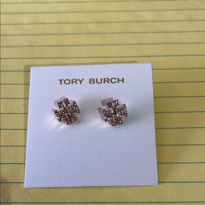 Tory Burch Rose Gold Stud Earrings